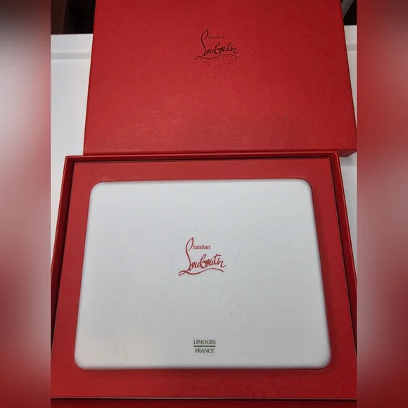 Christian Louboutin Red Monogram Small Accessory Tray! - Picture 2 of 7